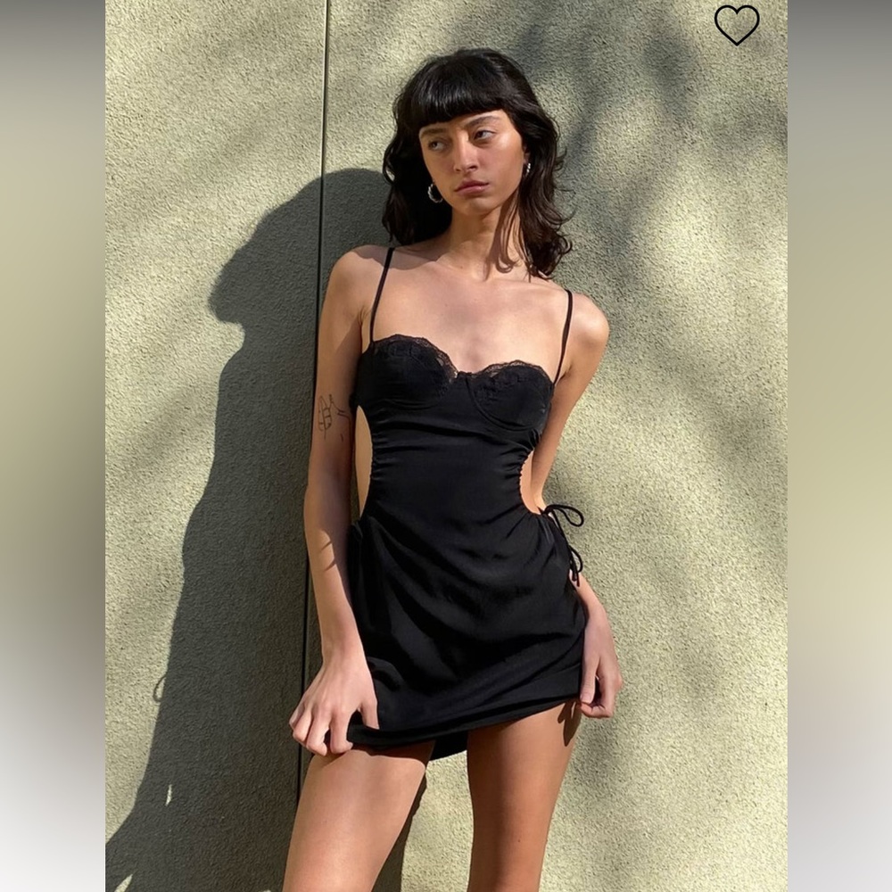 Princess Polly Hazel Cutout Mini Dress Black